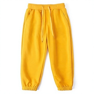 Pantalon de jogging décontracté pour homme en sergé de coton rouge, taille élastique, poches latérales, séchage rapide, léger, pour le printemps, lavable en machine - Product Image 1