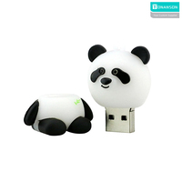 Flashdisk Panda Lucu Logo Custom 2GB 4GB 8GB 16GB 32GB 64GB 128GB Kartun Unik Memory Stick Hadiah Promosi Pen Drive
