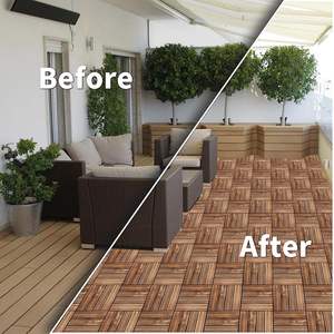 Baldosas de terraza entrelazadas para interiores, duraderas e impermeables, baldosas de patio para exteriores, baldosas de terraza DIY - Product Image 5