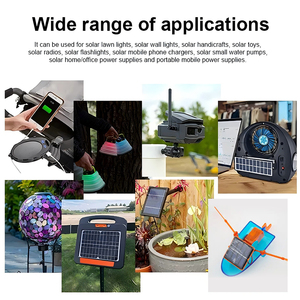 Mini-Solar panel 30*25mm poly kristallines Silizium mit 1V Spannung Epoxidharz Tropfen Kleber und Draht für kleine Anwendungen - Product Image 6