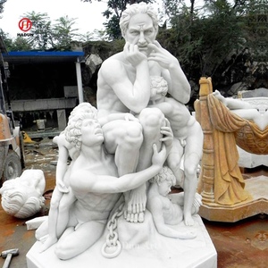 Escultura <span class=keywords><strong>de</strong></span> Mármol Blanco Clásica <span class=keywords><strong>de</strong></span> Tamaño Real para Exteriores, Estatua del Juramento <span class=keywords><strong>de</strong></span> <span class=keywords><strong>Spartacus</strong></span> - Product Image 3