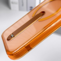 Funda Magnética 2 en 1 para iPhone 18 Pro Max 17 16 15, con Soporte Metálico Plegable, Protección Antigolpes, Color Caramelo, Personalizable