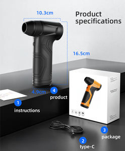 พัดลมเทอร์โบไร้ใบพัดแบบพกพา 110000 รอบต่อนาที พร้อมแบตเตอรี่ 10000mAh ปรับความเร็วลมได้ 4 ระดับ พัดลมเทอร์โบเจ็ทขนาดเล็กสำหรับรถยนต์ บ้าน และกลางแจ้ง - Product Image 3