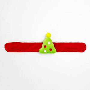 Festive Christmas Slap <b>Bracelets</b> - Cute Plush Wristbands for Stocking Stuffers & Party Decor - Product Image 6