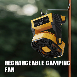 NUEVO al aire libre mini abanicos recargables portatil ventilador de mesa carpa camping ventilador de techo con luz LED - Product Image 2