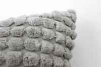 Housses de siège et oreillers pour hôtels, gris clair, motif granulaire, en velours côtelé, housses de coussin, textile de maison, taie d'oreiller pour lit