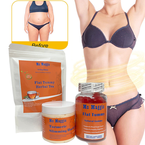 Crema Adelgazante Orgánica de 14 Días para Desintoxicación, Cápsulas y Gomitas para un Vientre Plano y Pérdida de Peso, Té Adelgazante Rápido, Quemagrasas para Mujeres - Product Image 1