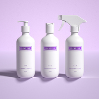 Bouteilles de pulvérisation d'atomiseur en plastique HDPE écologiques rechargeables de 500ml avec le pulvérisateur de déclencheur pour le nettoyage