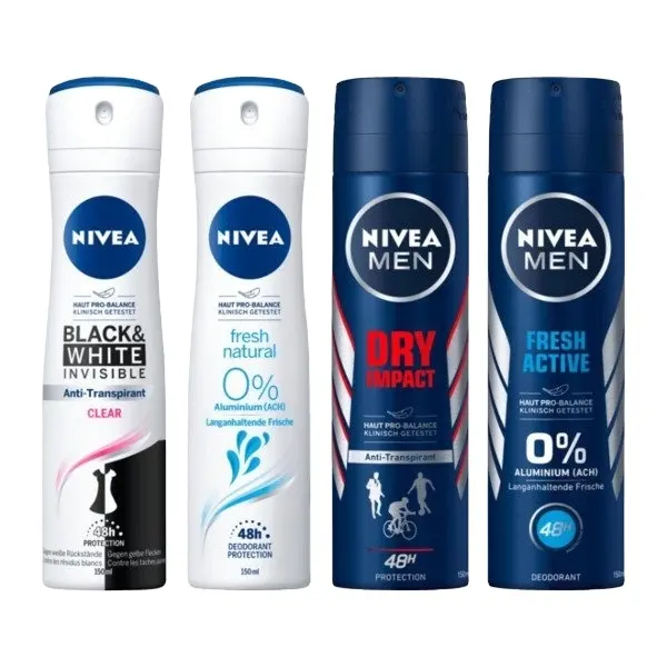 Nivea Men Deo Spray beste Qualität Active 3x 150mlX6 Flaschen/Karton verpackung Kostenlose Probe Weltweite Lieferung