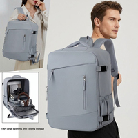 Logo yang Dapat Disesuaikan Tas Ransel Multifungsi Bisnis Kasual Olahraga Mewah Tahan Air Tas Laptop Perjalanan untuk Pria