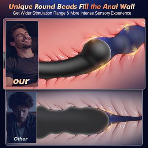 BEISAR - Masajeador de Próstata Vibrador de Doble Extremo, Tapón Anal Vibrador, Tapón Anal Femenino para <span class=keywords><strong>Hombres</strong></span> - Product Image 6