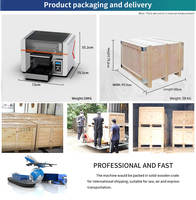 A3 Multifunctionele Uv Flatbed Inkjet Printer Ab Lijmvernis Horloge Wijzerplaat Label Verpakking Dtf Printer Hoge Uv Afdrukken