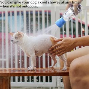 Accessoire de douche en silicone pour animaux de compagnie, buse de lavage pour chiens et chats, convertisseur de pulvérisation pour bain extérieur et voyage - Product Image 4