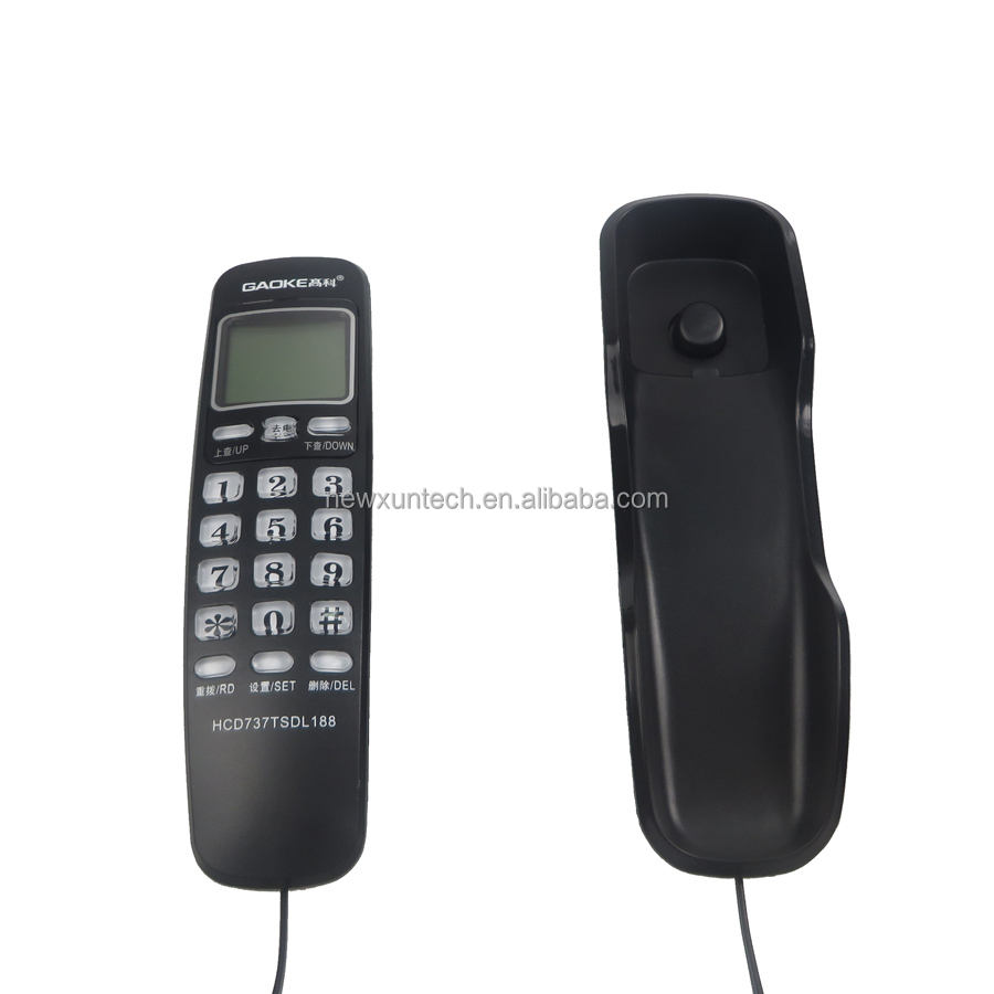 Slim Hotel Phone Wall Mounted Waterproof Design