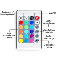 Bande lumineuse LED Flexible sans fil avec télécommande IR 24 touches, alimentée par USB, idéale comme rétro-éclairage de la télé, dc 5v, 5050 v