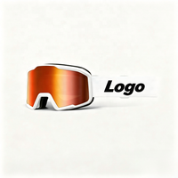 Lunettes de motocross personnalisées avec logo, 100 styles, sangle réglable, protection UV, anti-buée, pour moto, dirt bike, ski et sports.