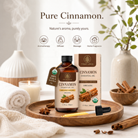 Ekstrak Tanaman Organik Minyak Esensial Kayu Manis untuk Pijat Tubuh Perawatan Kulit Fleksibel untuk Pembuatan Lilin DIY Aromaterapi