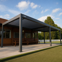 Pergola en aluminium Jiake 6063-T5 avec toit à lames motorisées pour Bowling Green