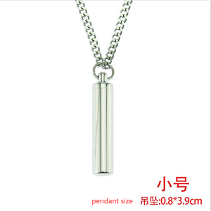 Cadena cubana de plata de Hip hop, colgante de botella de <span class=keywords><strong>perfume</strong></span> de acero inoxidable, colgante - Product Image 3