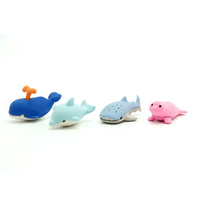 Soododo XDDA Custom novità all'ingrosso per bambini cartone animato giocattolo 3D animali matita gomma delfino gomma gomma - Product Image 1