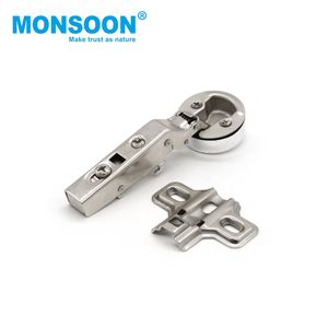 Herrajes para Muebles, Bisagra Hidráulica de Acero de 26 mm de Cierre Suave Unidireccional para Puertas de Gabinetes de Cocina y Vidrio - Product Image 3