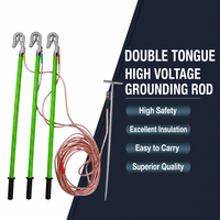 Kit de mise à la terre robuste et durable haute tension 110/220/330/500/660/750/800/1000KV avec tiges de terre à ressort en cuivre et câble de connexion