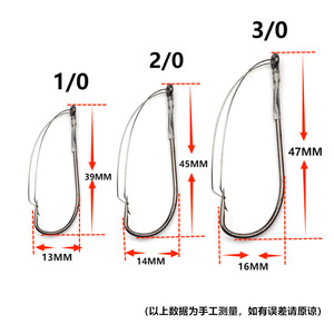 Hameçon de pêche à la ligne en acier au carbone anti-accroc à crochet unique 102030 pour accessoires de pêche à la ligne - Product Image 5