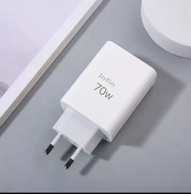 Africa Factory Outlet 70w Eu Plug Usb Mobile Phone Charger for Infinix/TECNO Phone Real Fast Charging Note 30
