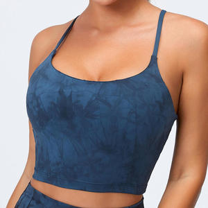 Conjunto de Yoga para Mujer, Hecho a Medida, de Alta Sujeción, con Tirantes Cruzados, Logotipo Frontal, Transpirable - Product Image 3