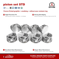Kit de pistons RACEORLY LR4743587 STD 88mm 1.2/1.5/2.0 avec segments pour Land Rover 448PN 4.4L V8 Range Rover Discovery