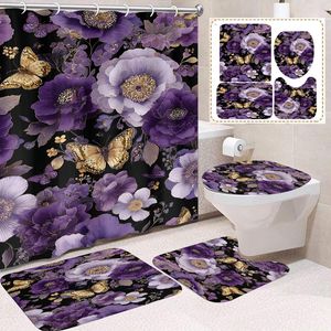 Rideau de Douche en Polyester Imprimé Numérique Personnalisé Motif Cœur Rose Amour Saint-Valentin, Rideau de Salle de Bain en Polyester, Vente en Gros - Product Image 3