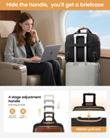 LOVEVOOK Wholesale 2025 Trending Designer Sacs à roulettes Valise à main avec multi-poches roulantes 17in Women Laptop Bag