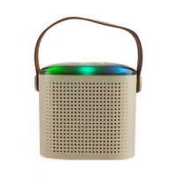 Bonita máquina de Karaoke rosa para el hogar, altavoz inalámbrico portátil Simple, micrófonos de micrófono para fiesta de niños, canto, actividades al aire libre, AUX