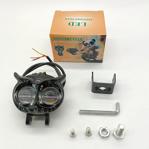 Ljz Owl Phía Trước LED Xe Máy Trang Bị Thêm Đèn Chống Thấm Nước Đèn Pha Kép Màu Sắc Chùm Cao Tích Hợp Spotlight 1 Ống Kính 1 Năm - Product Image 6