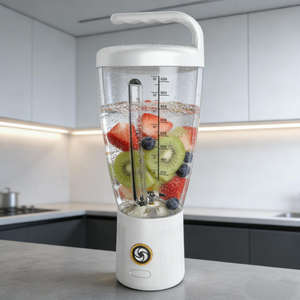 Robot culinaire pour bébé, moteur à bouton, mixeur, accessoires de cuisine portables, machine à mélanger, machine à jus portable, processeur, batterie - Product Image 4