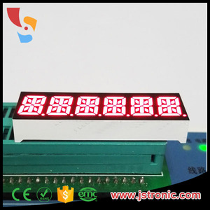 Pantalla LED Jstronic de 6 Dígitos y 14 Segmentos, <span class=keywords><strong>Color</strong></span> Rojo, Verde, Azul y Blanco, 0.39/0.4 Pulgadas - Product Image 2