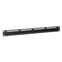 Panel Patch Gigabit 24-Port 1U Cat6 UTP Rak-Mount dengan Braket untuk Pusat Data