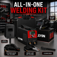 LEVIN LITEARC-160 220V 160A DC Inverter ARC MMA Machine à souder avec casque à obscurcissement automatique et boîte de transport portable