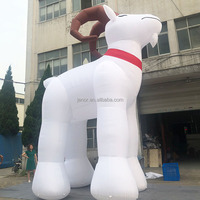 Mascotte géante gonflable géante en chèvre, pour la publicité extérieure