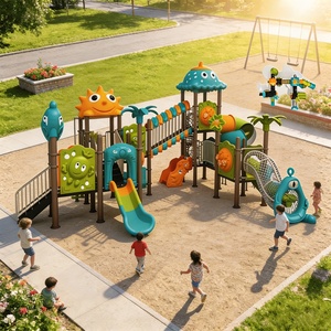 Tobogán de Plástico Rotomoldeado para Exteriores, para Hoteles, Resorts y Playas, con Protección UV, Certificado CE - Product Image 1