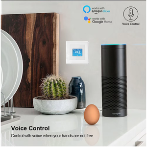 Termostato Intelligente per Casa con Controllo Temperatura per Riscaldamento e Raffreddamento, Sensore PM2.5 e Umidità, Controllo Vocale, 230V, Materiale ABS - Product Image 3