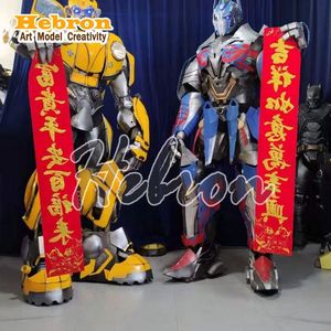 Costume de cosplay Transformer Bumble Bee taille réelle unisexe - Robot dansant moderne pour carnaval et Halloween - Product Image 5