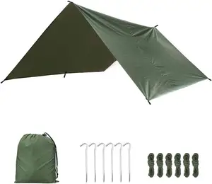 Top Quality 10X10FT Fly Tent Tarp Picnic Mat Camping Tarp Tent and 2 Person Hammock Tarp Tent Manufacturer