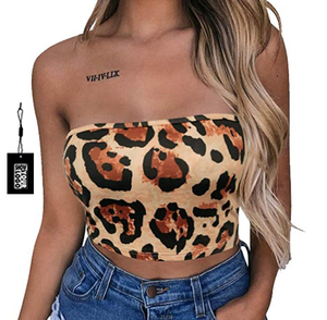 Sexy Strapless Women's Breathable Knitted Casual Short Solid Color Corset Tank Top <strong>Boob</strong> <strong>Tube</strong> Top - Product Image 1