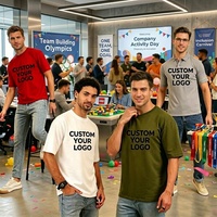 T-shirt en coton vierge de haute qualité à prix abordable, coupe oversize avec épaules tombantes, personnalisable, en tissu épais pour homme