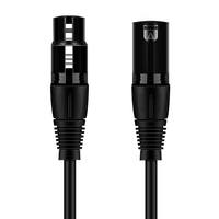Câble XLR vers XLR en promotion – Câble micro multipaire mâle-femelle de haute qualité avec connecteur 3 broches, blindage PVC, câble audio équilibré pour DJ