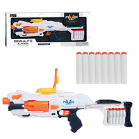 Balles molles à piles Blaze Storm Barricade Soft Dart Gun Multicolor Electric Gatling Continuous Soft Bullet Boy Toy Gun