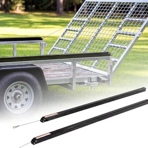 Système d'assistance à levage de porte arrière de remorque utilitaire à deux poteaux, système d'assistance à levage bilatéral, compatible avec les remorques utilitaires ouvertes, rampe de porte arrière, nouveau - Product Image 1
