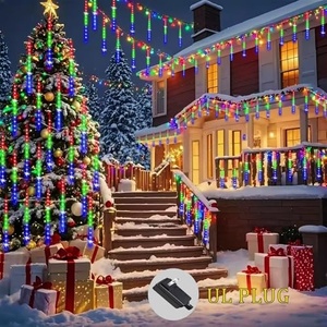 Lumières de Noël LED Effet Pluie de Météores Motif Fêtes Noël Natale Luz Luces De Navidad 2026 Décoration Arbre de Noël Guirlandes Lumineuses de Noël - Product Image 4
