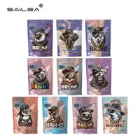 Sacs Mylar en gros anti-odeur et résistants aux enfants 3,5g 7g, sachets refermables jetables avec impression hélio pour emballage de chewing-gum